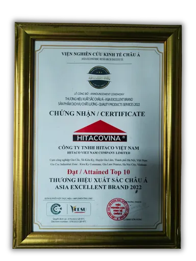 Bằng chứng nhận Top 10